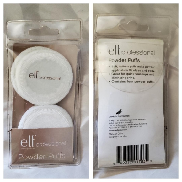 ELF Eyes Lips Face Cosmetics Makeup Powder Glaze  Shadow Eyelash curler PUFFS - Picture 5 of 11